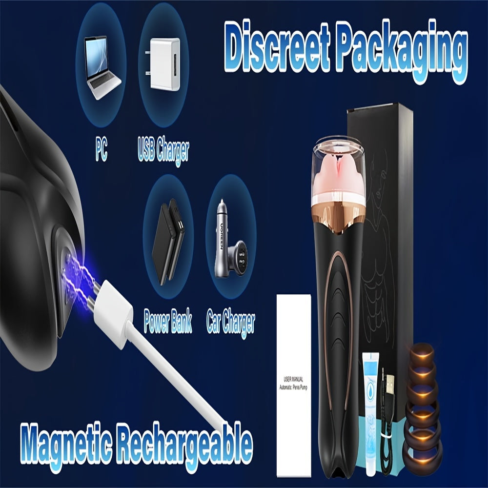[Vibrating Male Masturbator] 1pc Realistic Textured Fleshy Vagina Male Masturbator | Squeezable Pocket Pussies with 10 Vibration, Masturbation Male Stroker Adult Toys Vibrator for Men Penis Training