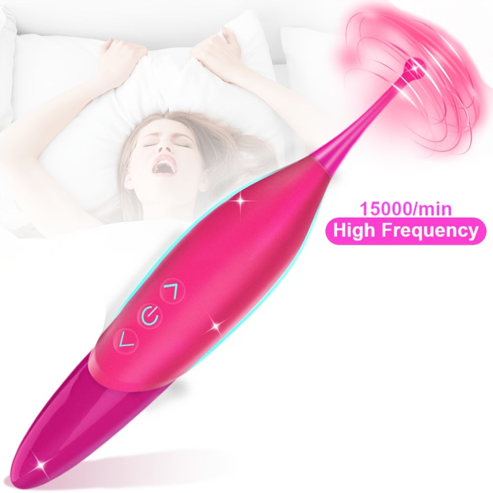 1pc High Frequency Powerful Female Vibrating Clitoral G Spot Stimulator With Whirling Motion - Adult Toys For Women Couples