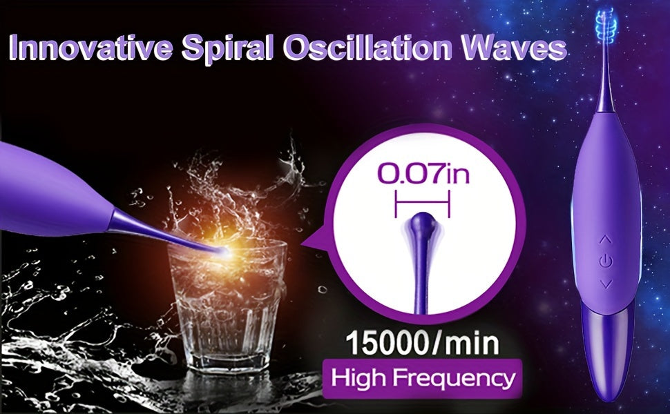 1pc High Frequency Powerful Female Vibrating Clitoral G Spot Stimulator With Whirling Motion - Adult Toys For Women Couples