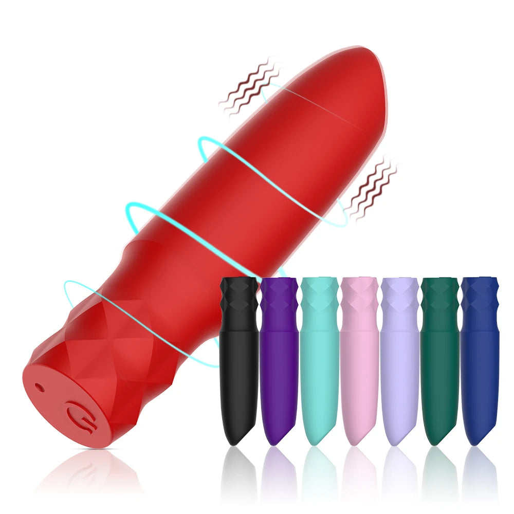 Bullet Vibrator 10 Frequency Mini Bullet Vibrator Female Battery Size Powerful Rechargeable Vibrator