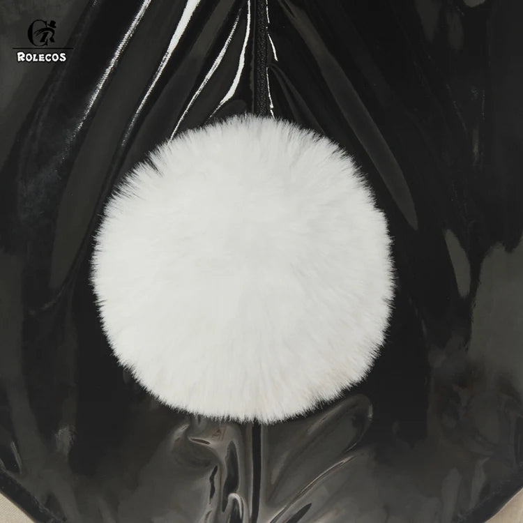 ROLECOS Sakurajima Mai Anime Cosplay Costume Women Sexy Costume Bunny Girl Cosplay Wigs Shiny Leather Jumpsuit Party Bodysuit