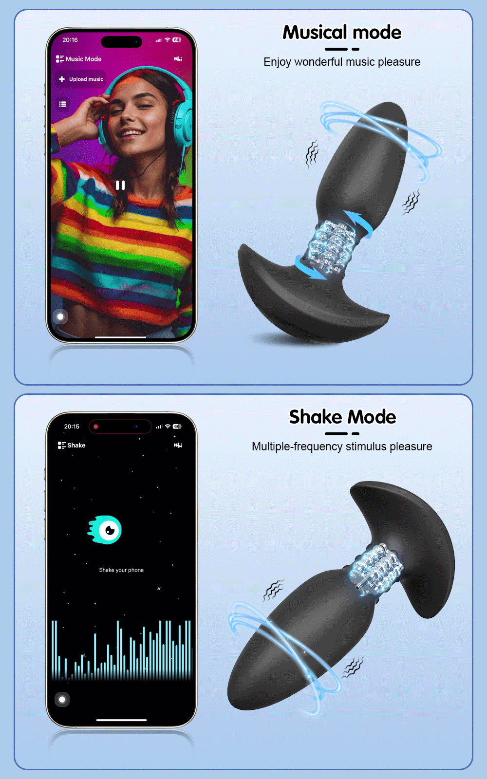 APP Remote Control 360° Rotation Anal Plug Vibrating Butt Plug Prostate Massager Vibrators Anal Toys Adult Sex Toys for Men Gay