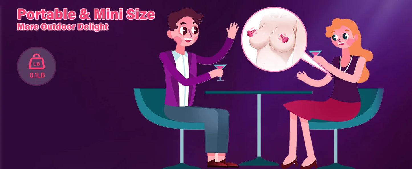 Nipple Vibrator Vibrating Nipple Clamps Women Sex Toys Clip Breast Massage Stimulation Masturbator BDSM Adult Toys for Female