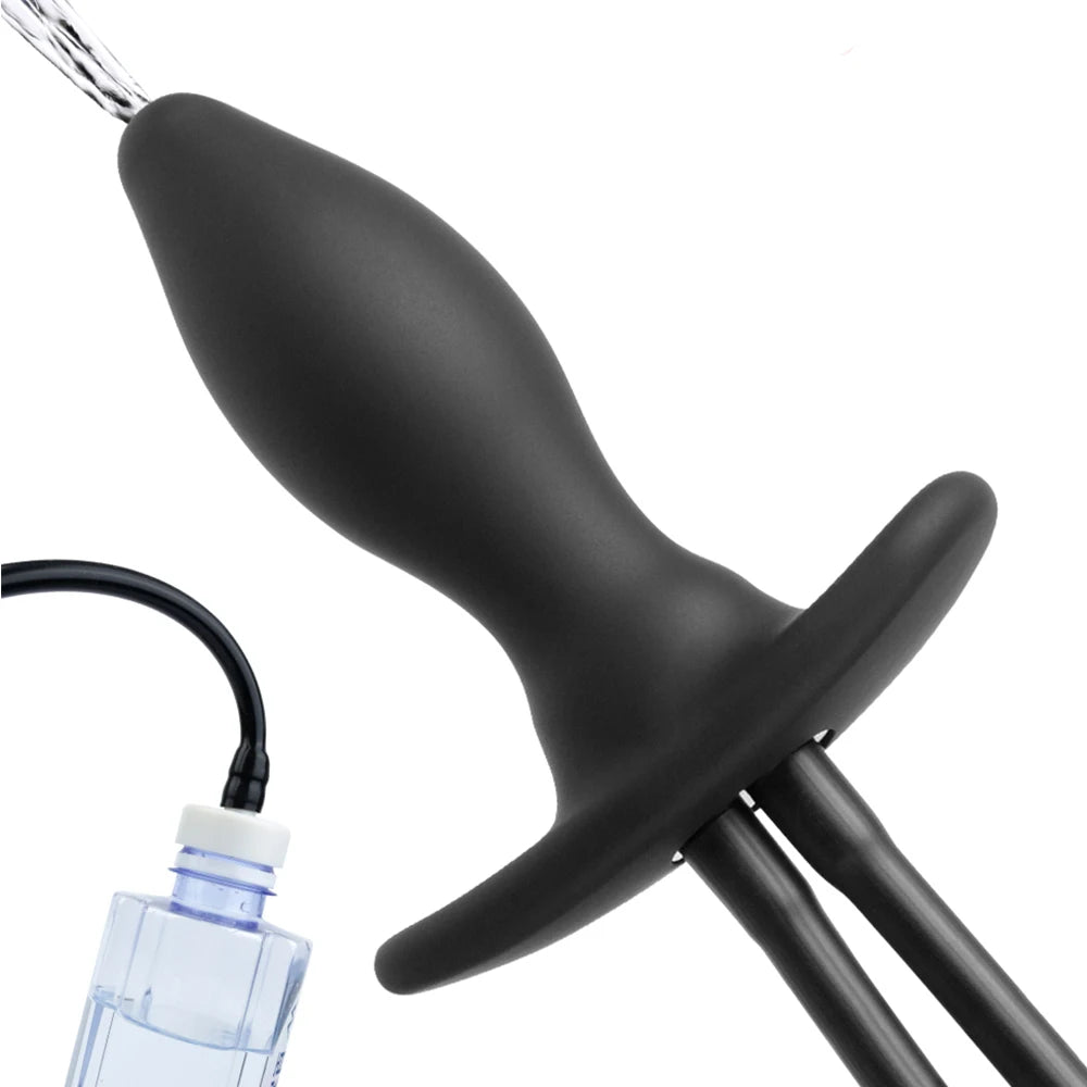 Anal Dilator 3 IN 1 Enema Cleaner Prostate Massager Water Spray Butt Plug Inflatable Anal Plug Sex Toys for Women Men