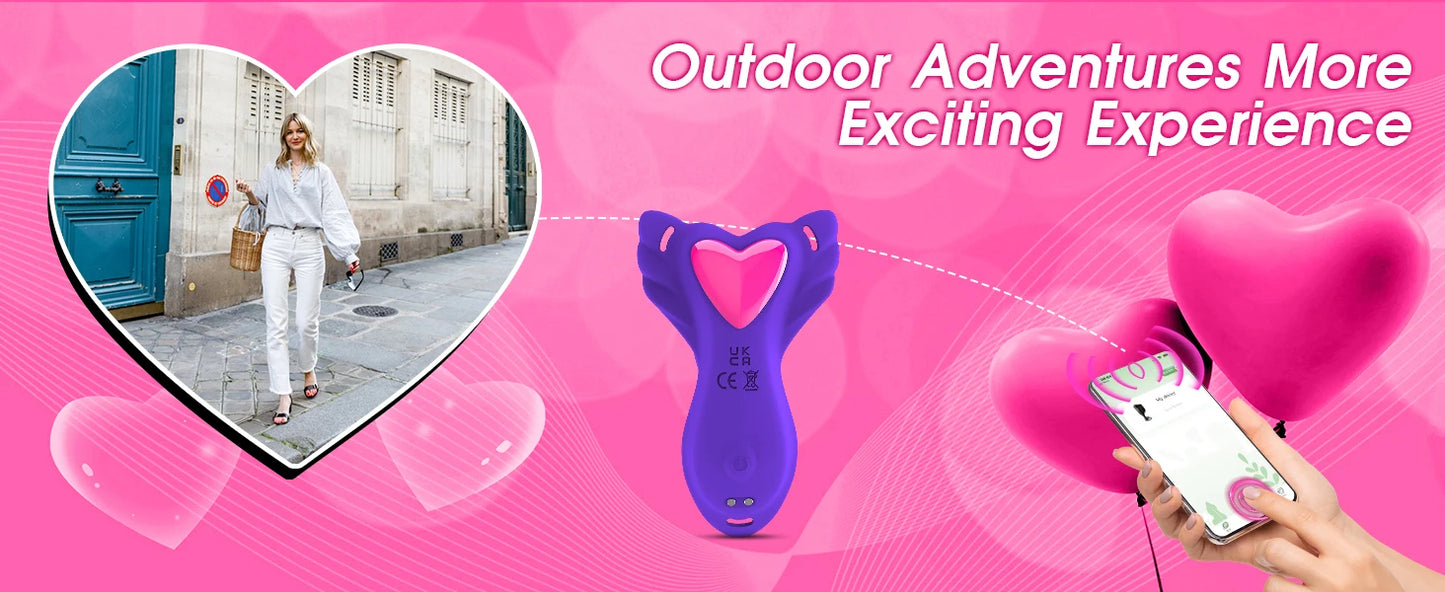 APP Control Panty Wearable Vibrator for Women Insert Dildo Clitoris Stimulation Adult Sex Toys Dual Motors Sexual Pleasure Tools