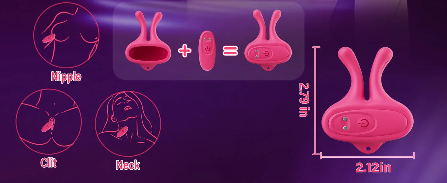 Nipple Vibrator Vibrating Nipple Clamps Women Sex Toys Clip Breast Massage Stimulation Masturbator BDSM Adult Toys for Female