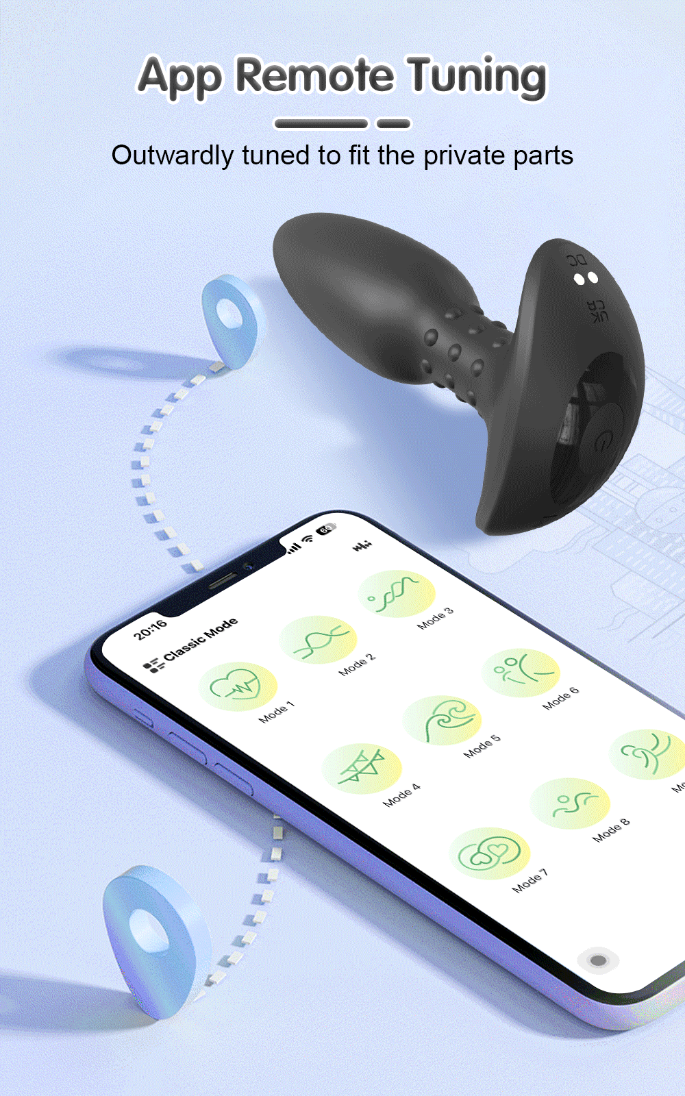 APP Remote Control 360° Rotation Anal Plug Vibrating Butt Plug Prostate Massager Vibrators Anal Toys Adult Sex Toys for Men Gay