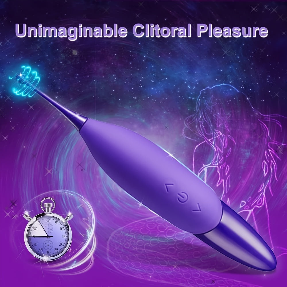 1pc High Frequency Powerful Female Vibrating Clitoral G Spot Stimulator With Whirling Motion - Adult Toys For Women Couples